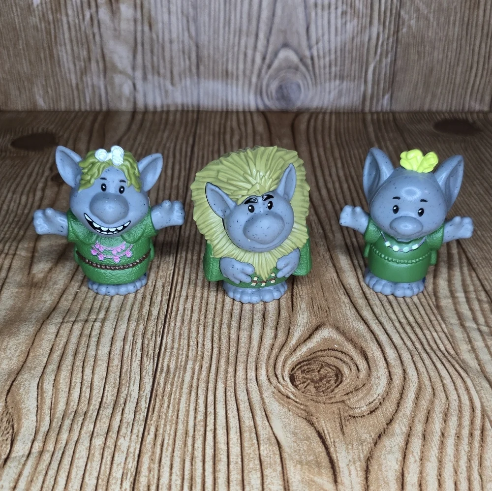 2022 Little People‎ Rock Trolls Set Of 3